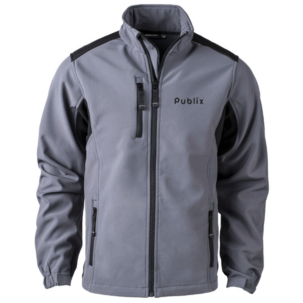 Publix Soft Shell 4-way Stretch Jacket - Graphite – Publix Company