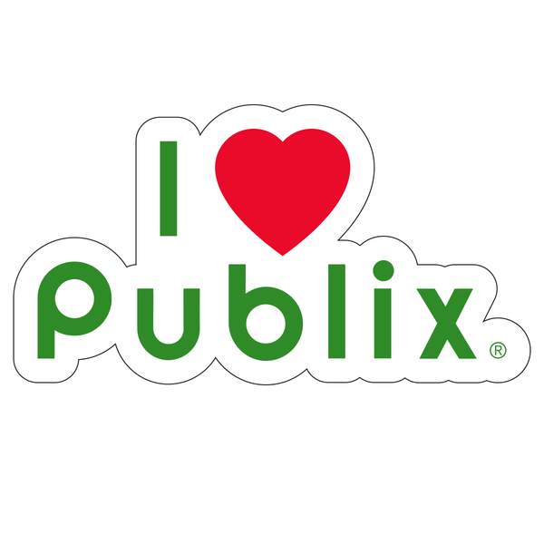 I Love Publix Sticker Publix Company Store by Partner Marketing Group