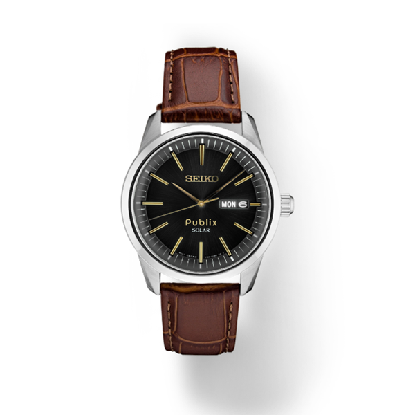 Seiko Mens Solar Silver Case Green Dial – Publix Company Store by