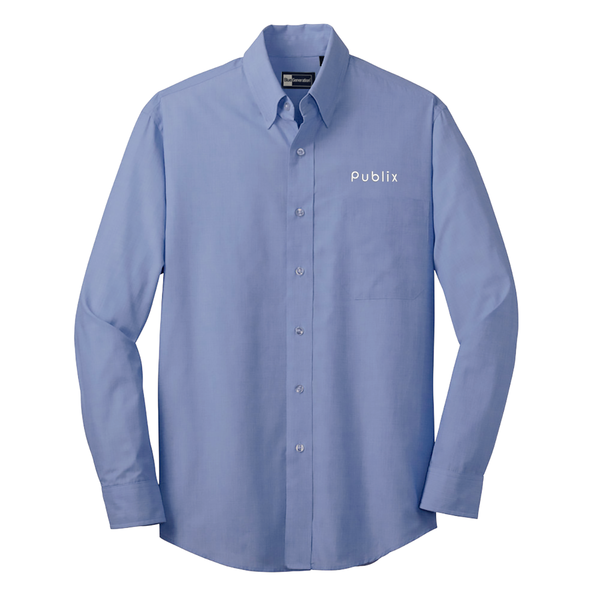 Blue Generation Men's Long Sleeve Crossweave Shirt – Publix