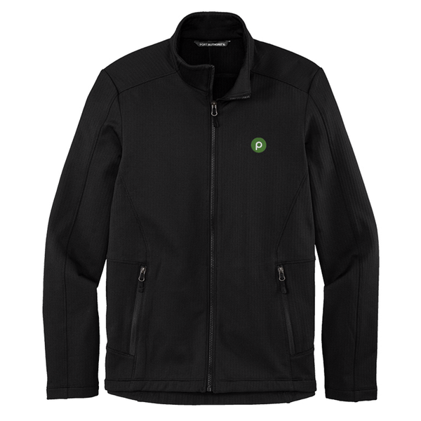 Port Authority® Men's Grid Fleece Jacket - Black – Publix Company