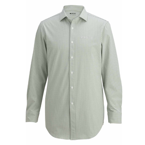 light grey dress shirt mens Modern Fit Performance Small Plaid Dress Shirt | Grey