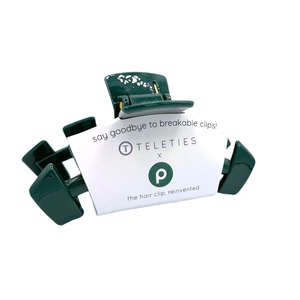 Teleties Classic Clip Large - DARK GREEN