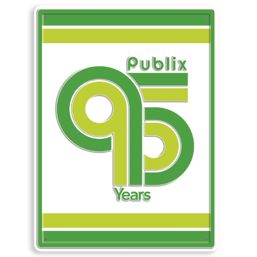 95th Anniversary Metal Sign