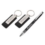 Baldwin Stylus Pen And Leatherette Key Tag Box Set