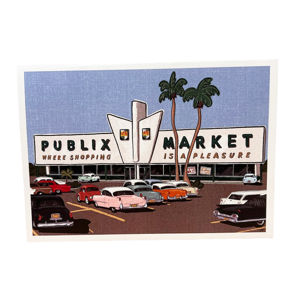 5x7 Vintage  Publix Greeting Cards - Set of 5