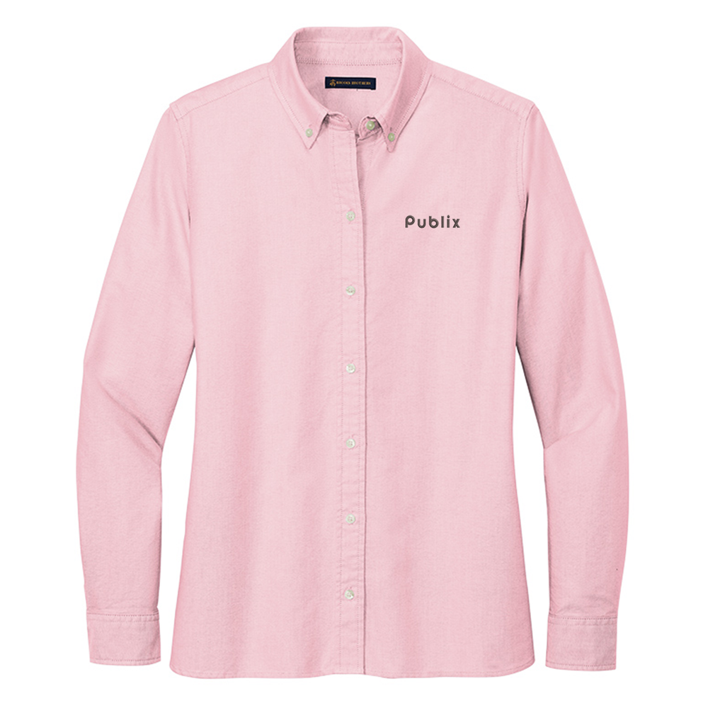 Brooks Brothers Women's Casual Oxford Cloth Shirt - Soft Pink