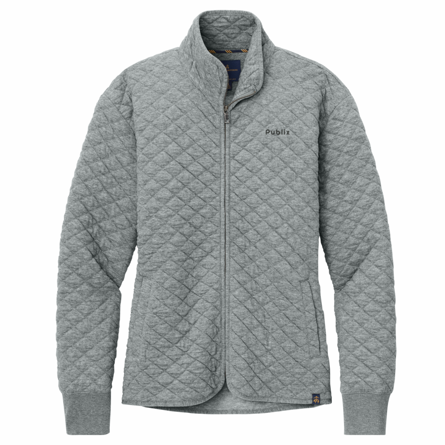 Brooks Brothers Women's Diamond Quilt Elegant Full Zip