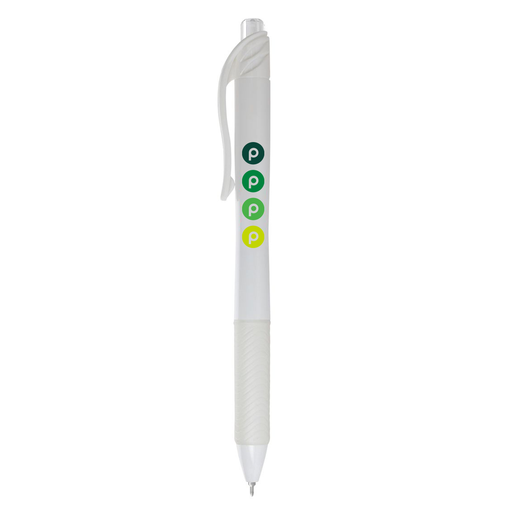 EnerGel-X® White Barrel Retractable Gel Ink Pen