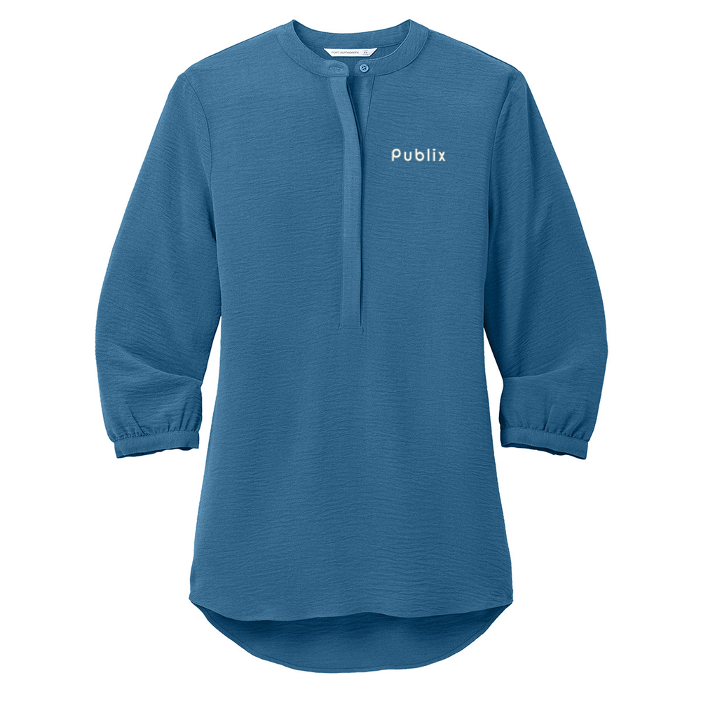 Port Authority Women's 3/4-Sleeve Textured Crepe Tunic – Publix Port Authority Women's 3/4-Sleeve Textured Crepe Tunic – Publix