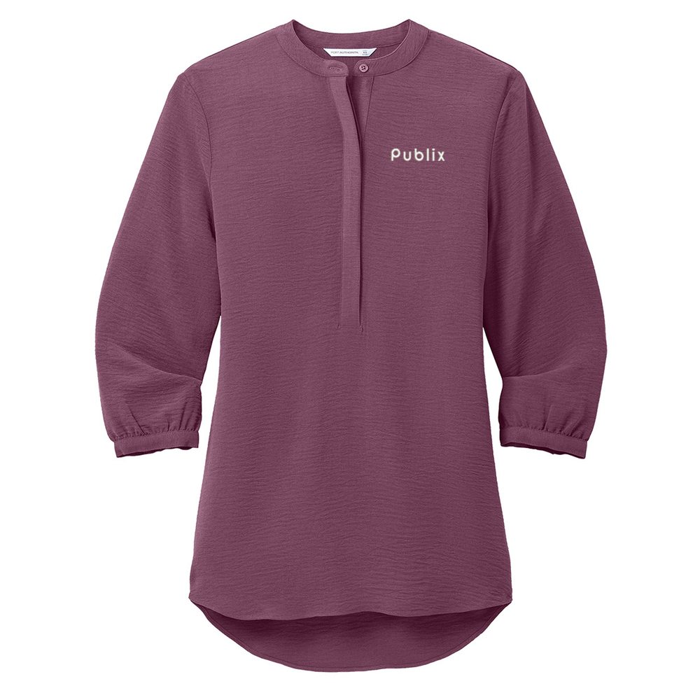 Port Authority Women's 3/4-Sleeve Textured Crepe Tunic – Publix Port Authority Women's 3/4-Sleeve Textured Crepe Tunic – Publix