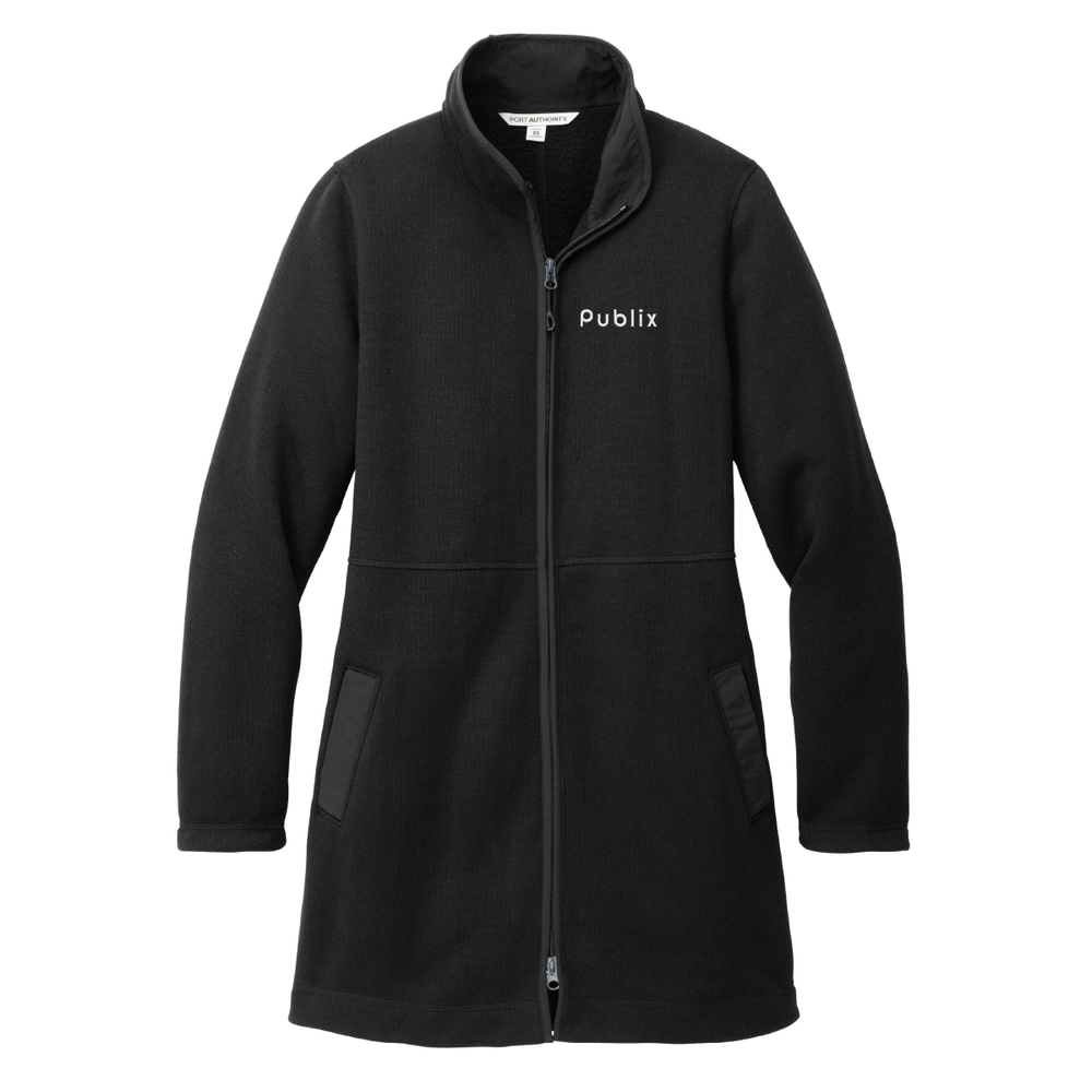 Port Authority® Ladies Arc Sweater Fleece Long Jacket – Publix Company  Store by Partner Marketing Group