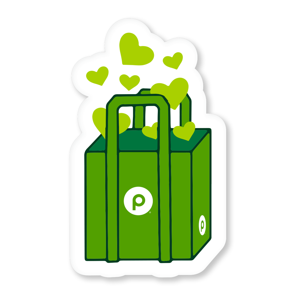 Publix Heart Reusable Grocery Bag Lapel Pin