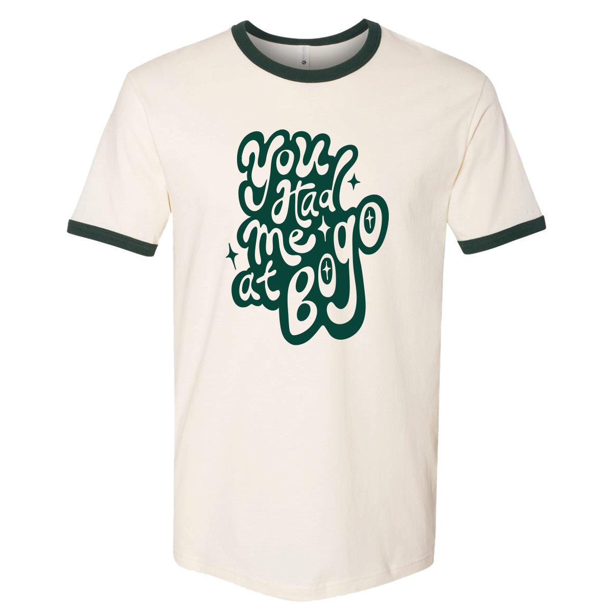 【BADBLOOD】Mystic Oval Logo Jersey Ringer T-Shirt★男女共用 BADBLOOD】Mystic Oval Logo Jersey Ringer T-Shirt☆男女共用