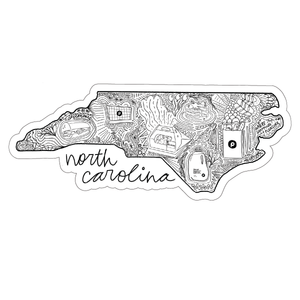 State Of North Carolina Publix Illustrated Sticker