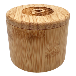 6 oz Round Salt Bamboo Box