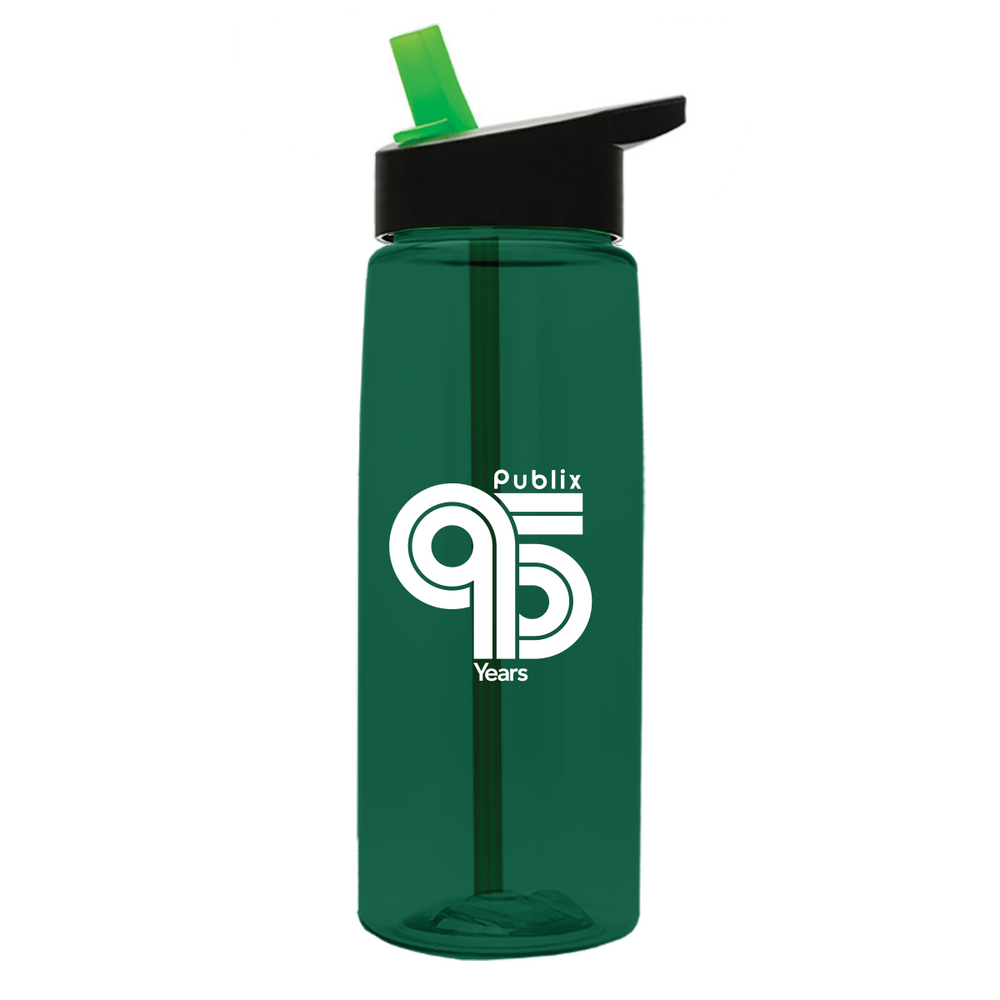 95th Anniversary Flair - 26 oz. Transparent Tritan Bottle with Flip Straw lid