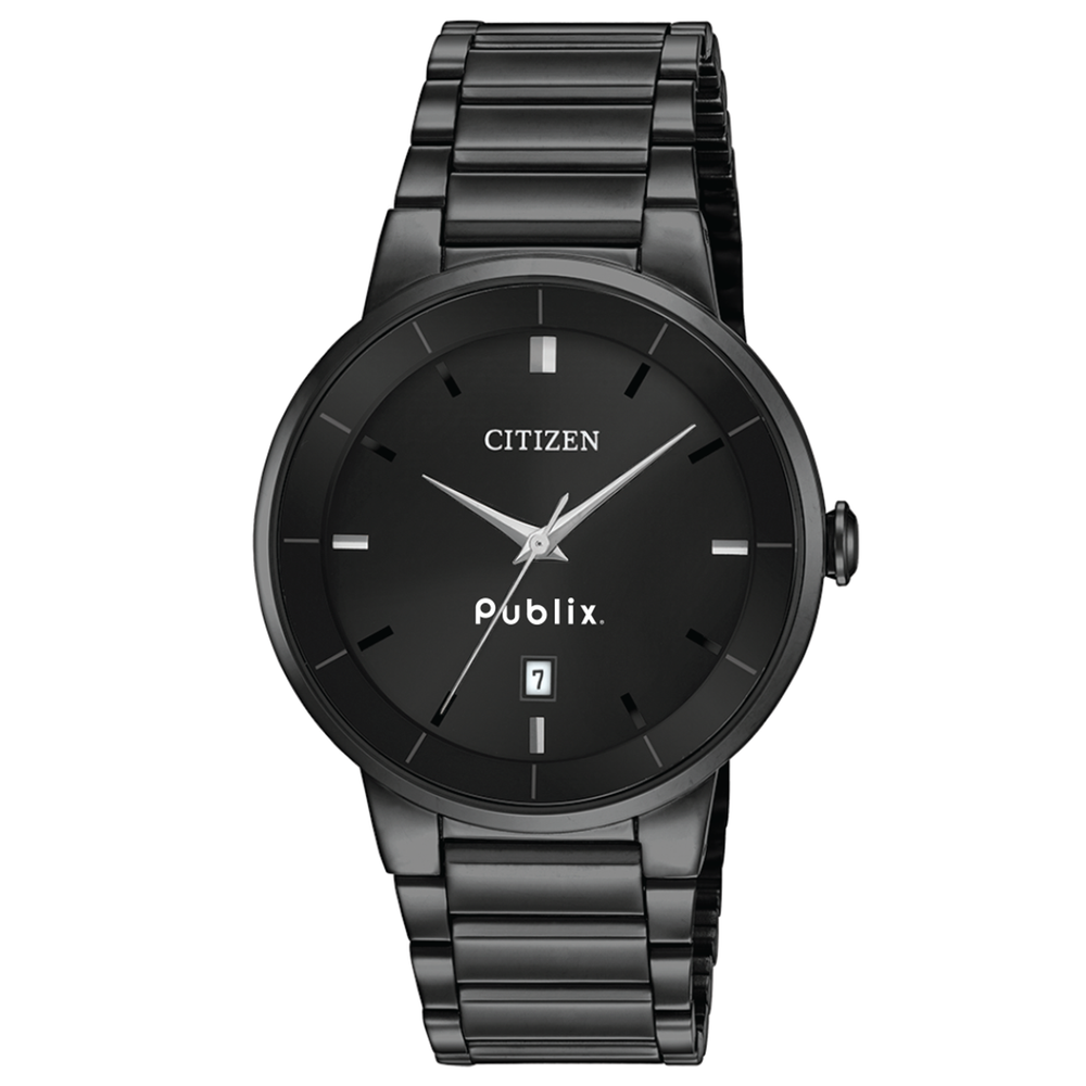 Citizen Men s Quartz Watch Black Ion Plated Stainless Steel Case and Publix Company Store by Partner Marketing Group