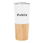 Marlow Stainless Steel Tumbler with Bamboo Base, 16 oz.