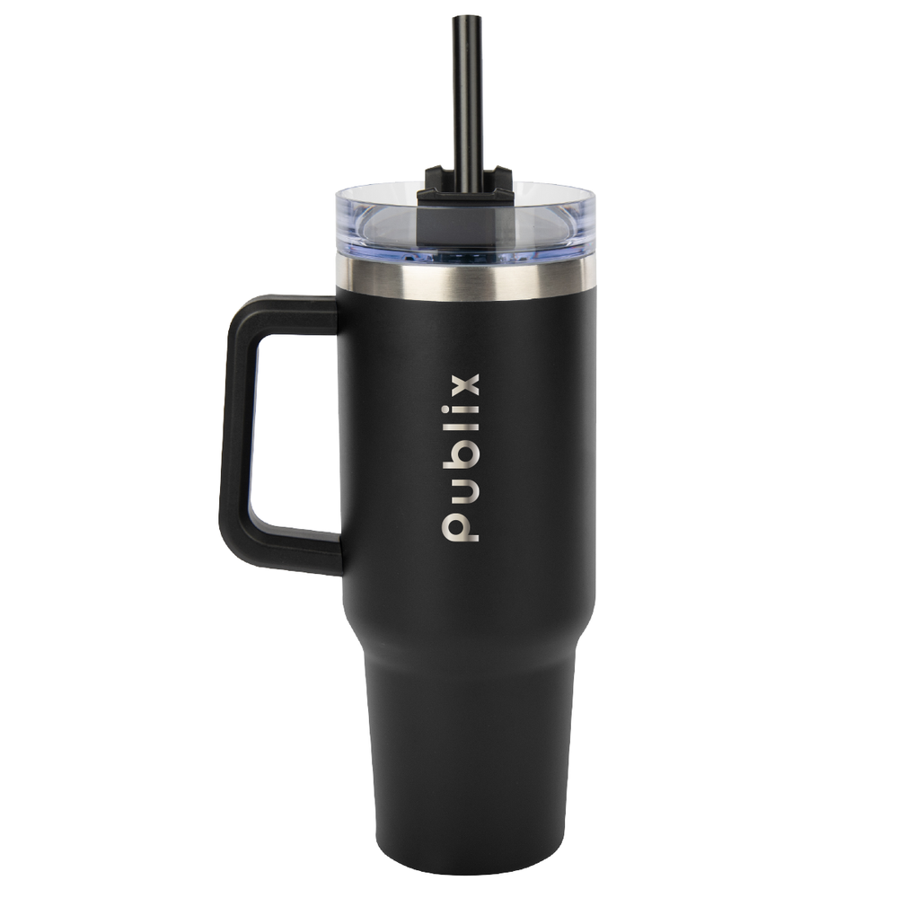 Intrepid Stainless Steel Tumbler, 40 oz. With Straw