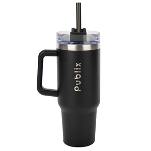 Intrepid Stainless Steel Tumbler, 40 oz. With Straw