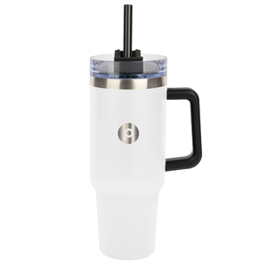 Intrepid Stainless Steel Tumbler, 40 oz. With Straw