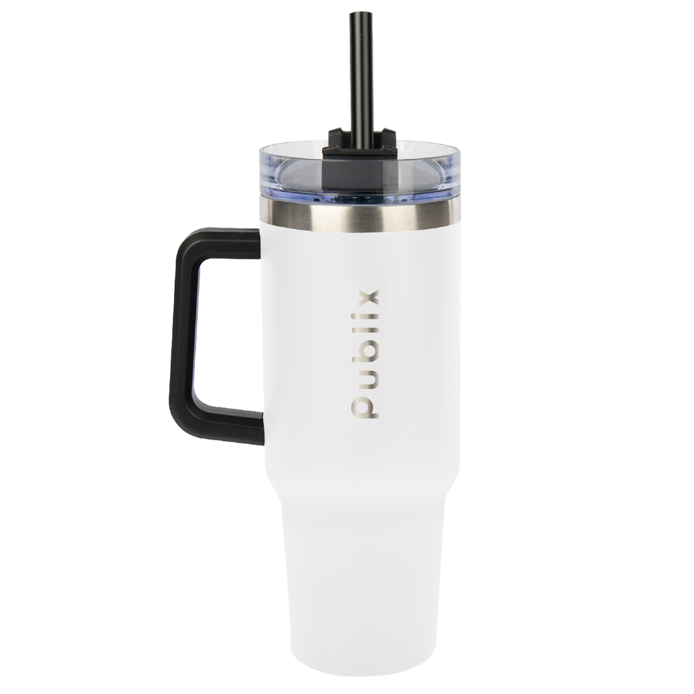 Intrepid Stainless Steel Tumbler, 40 oz. With Straw – Publix