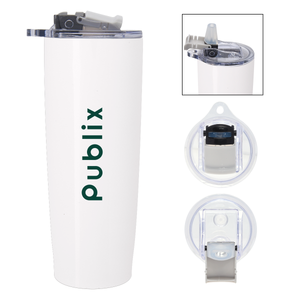 Pop 'N Sip Stainless Steel Tumbler, 25 oz.