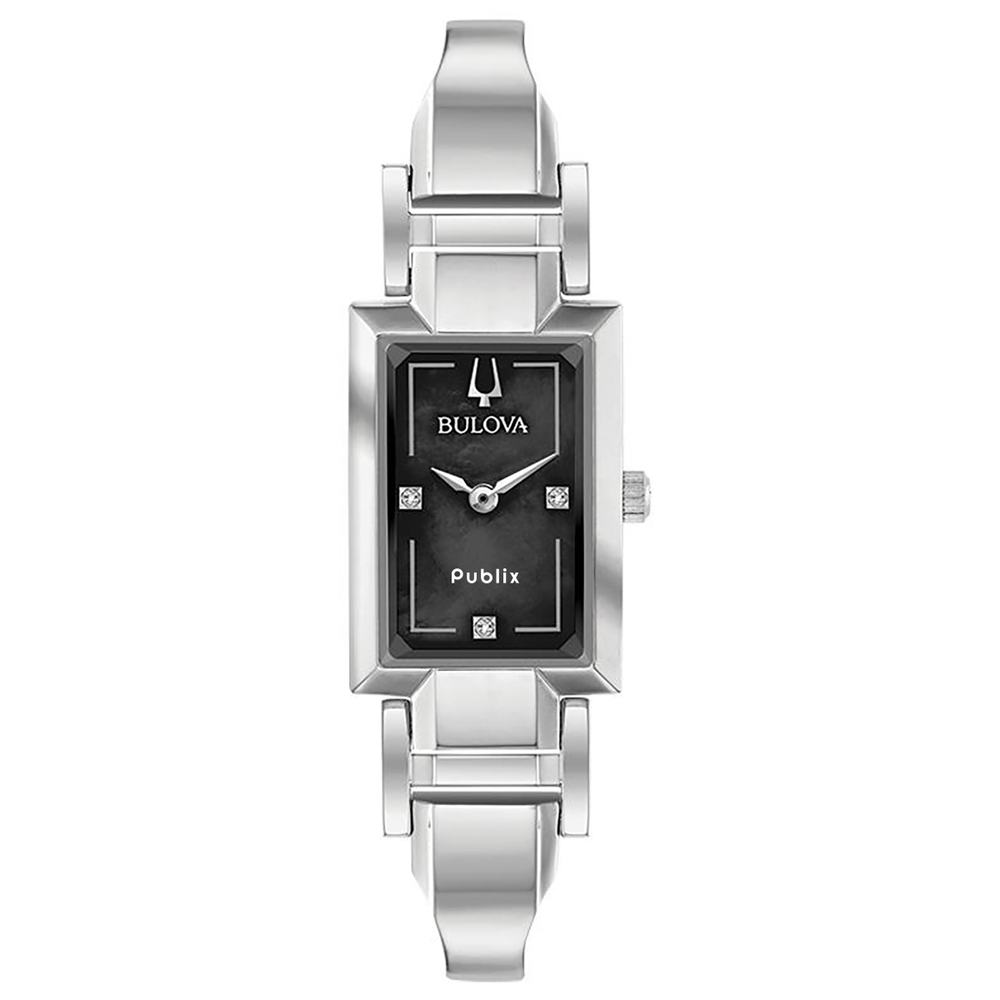 Bulova women's diamond 2025 watch in stainless steel