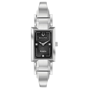 Bulova Ladies' Classic Diamond Dial Stainless Steel 2-Hand Quartz Watch