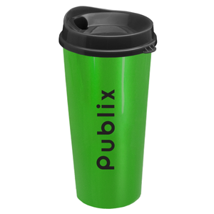The Roadmaster Travel Tumbler With Auto Sip Lid, 20 oz. Metallic Green