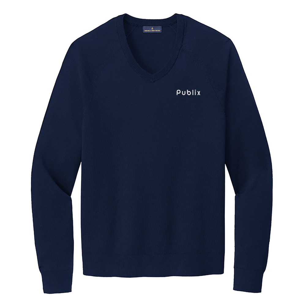 Brooks Brothers® Cotton Stretch V-Neck Sweater