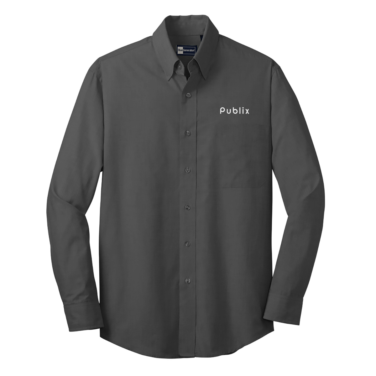 Blue Generation Men's Long Sleeve Crossweave Shirt – Publix Blue Generation Men's Long Sleeve Crossweave Shirt – Publix