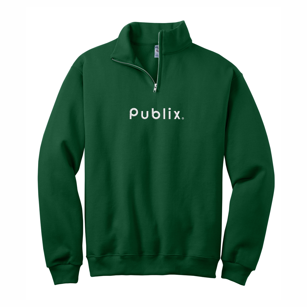 Cadet Collar Fleece Sweatshirt - Forest Green