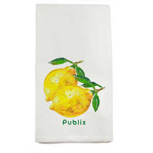 Lemon Print Dish Towel