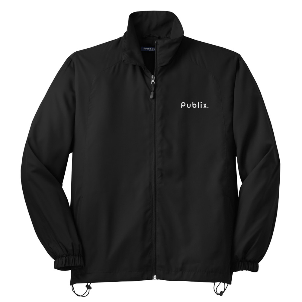 Sport-Tek® Full-Zip Wind Jacket - Black Sport-Tek® Full-Zip Wind Jacket - Black