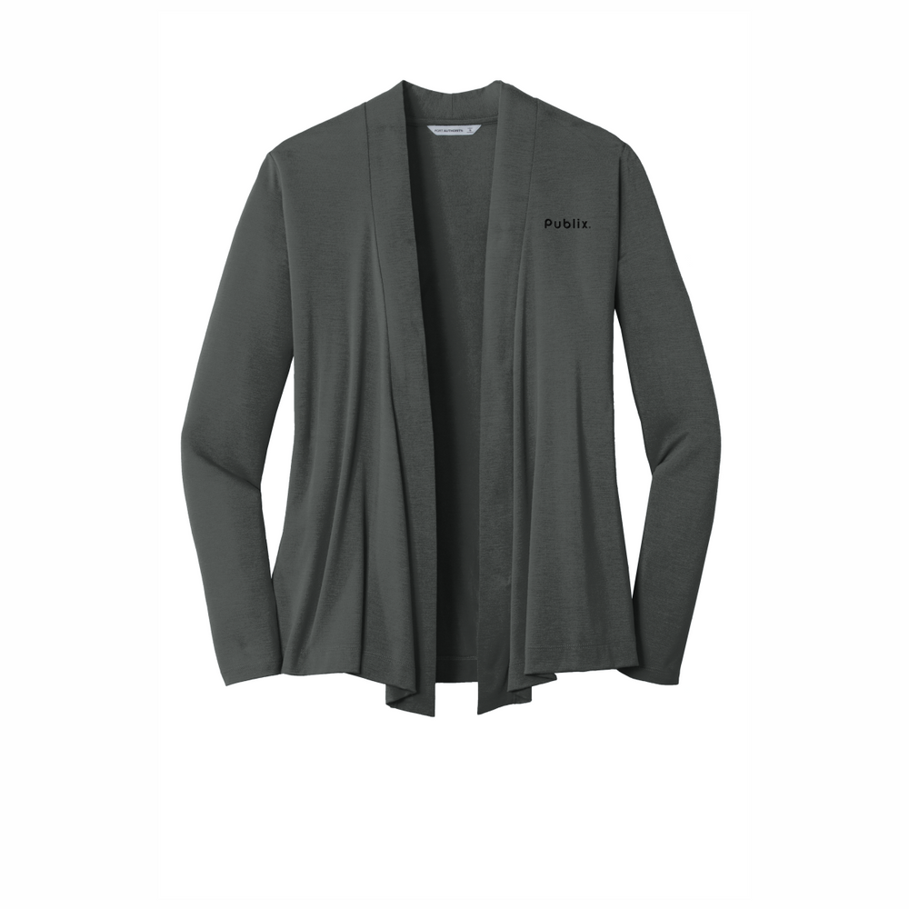 Port Authority Ladies Concept Open Cardigan Grey Smoke