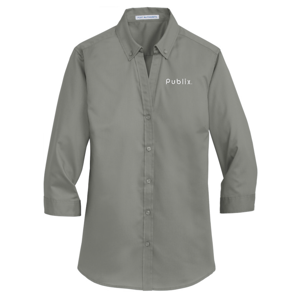 Port Authority® Ladies 3/4-Sleeve SuperPro™ Twill Shirt