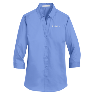 Port Authority® Ladies 3/4-Sleeve SuperPro™ Twill Shirt
