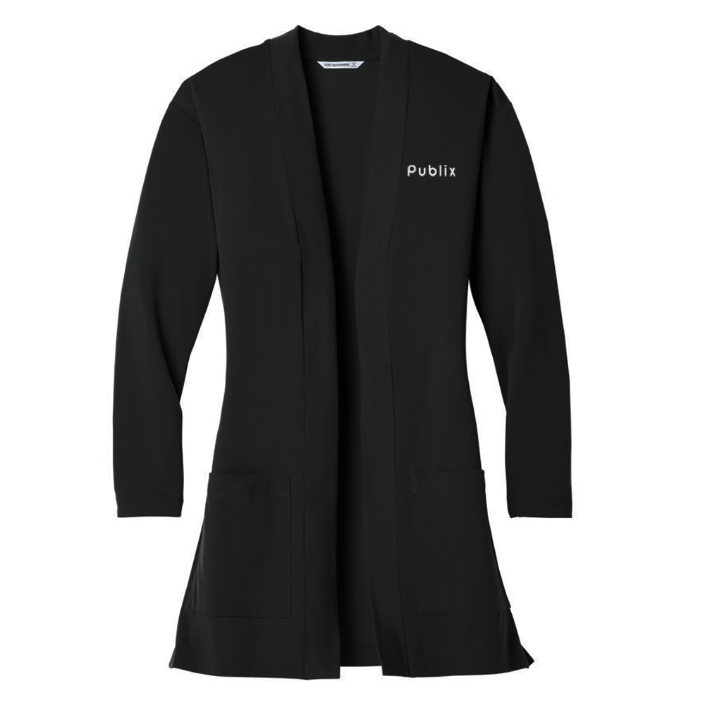 Port Authority ® Ladies Concept Long Pocket Cardigan - Black