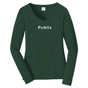 Port & Company® Ladies Long Sleeve Fan Favorite™ V-Neck Tee