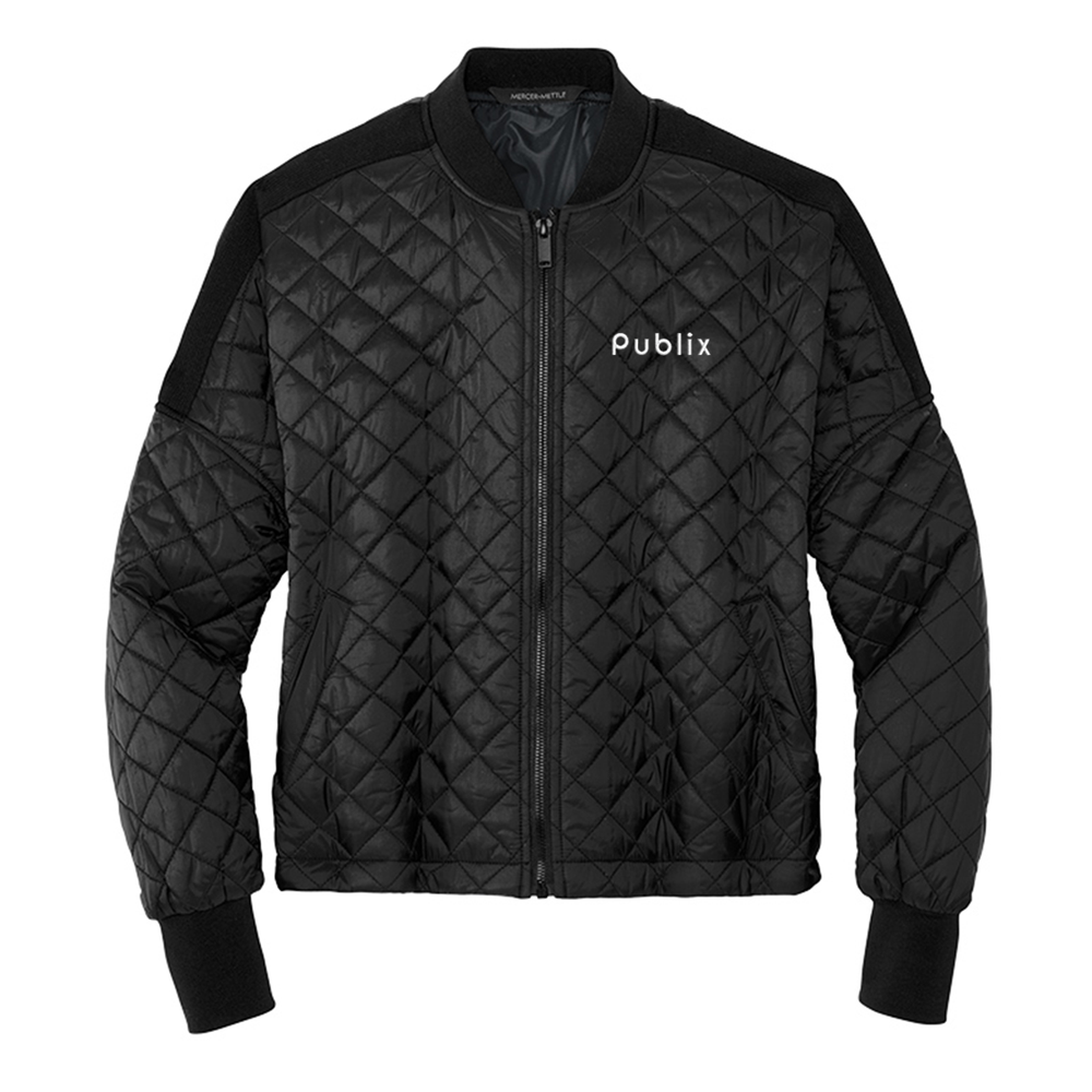 Mercer+Mettle™ Ladies Boxy Quilted Jacket - Publix Logotype