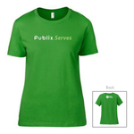 Publix Serves Good Together Ladies T-Shirt - Apple Green