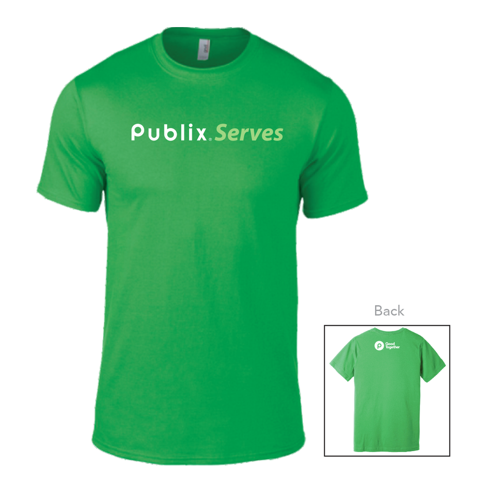 Publix Serves Good Together Men’s/Unisex T-Shirt - Green Apple