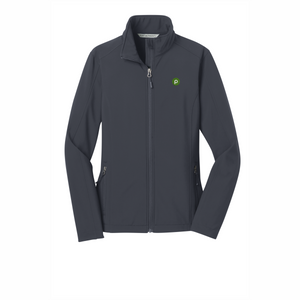 Port Authority® Battleship Grey Core Soft Shell Ladies' Jacket