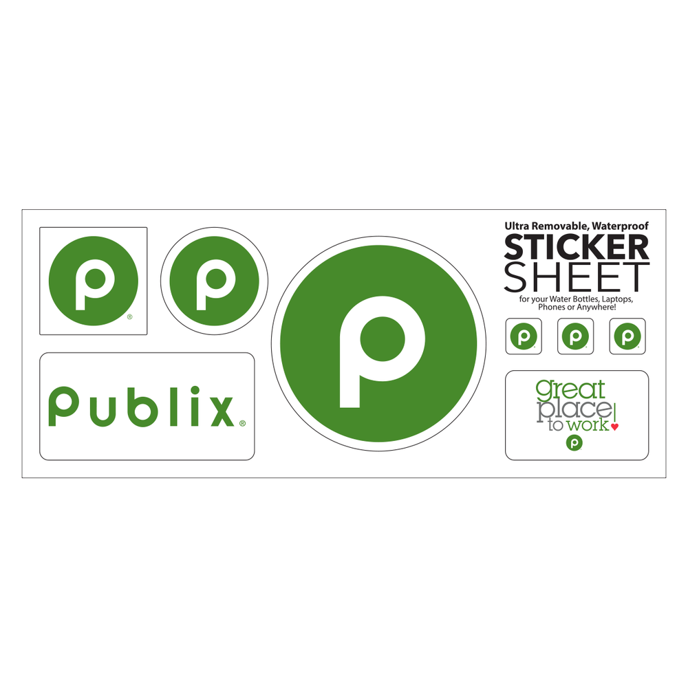 Publix Sticker Sheet