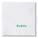 6.5"x6.5" White 3-Ply Luncheon Napkins (Package of 25)