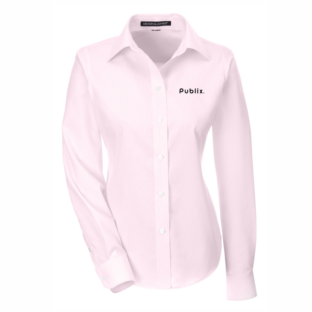 Devon & Jones Crown Woven Collection® Ladies' Banker Stripe