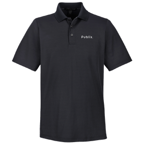 Devon & Jones CrownLux Performance™ Plaited Men's Polo - Black